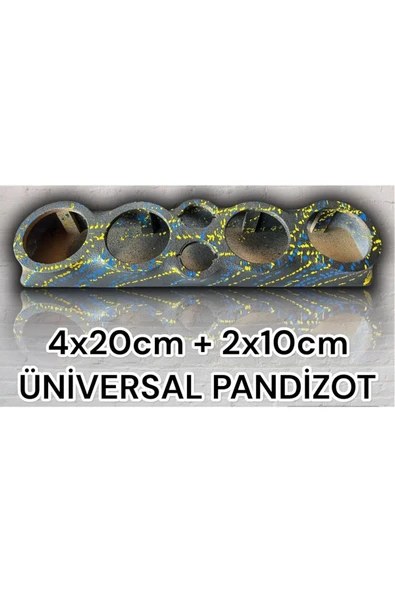 Sağlam ELYAFLI Universal Pandizot 4x20cm+2x10 Uyumlu PANDİZOT Özel Boyalı Siyah ürün görseli 1