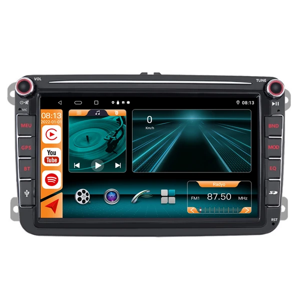 Fimex 2003-2012 VW Volkswagen Golf V ANDROİD MULTİMEDYA KAMERA USB GPS CARPLAYER BLUETOOTH ürün görseli 1