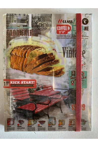 Liz 10x13 Sert Kapak Yandan Lastikli Çizgili 96 Yaprak Not Defteri Ofs123czg ürün görseli 1