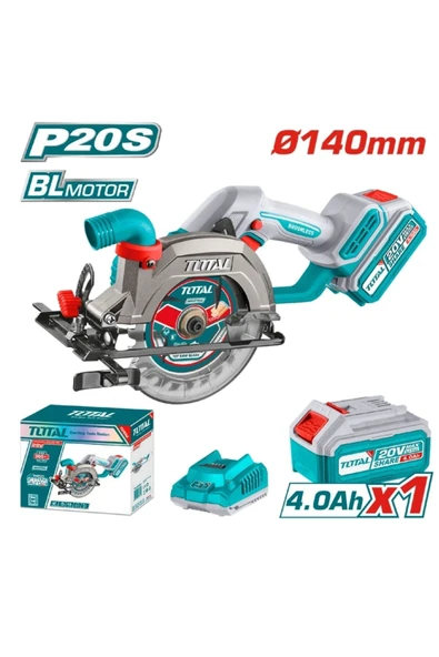 Total Li-ion Akülü Daire Testere 20 V 4.0 Ah 140 MM TSLI14021 ürün görseli 1