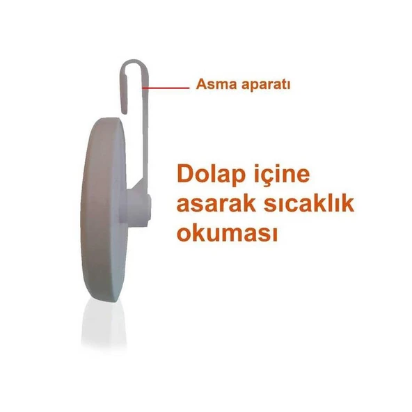TFA Buzdolabı Termometresi Plastik Askılı - Resim 3