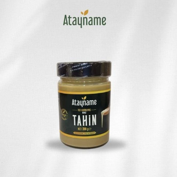 Atayname Beyaz Tek Kavrulmuş Tahin 300 G Cam ürün görseli 1