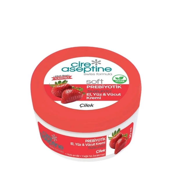 Cire Aseptine Soft Çilek Prebiyotikli Krem 30 ml ürün görseli 1