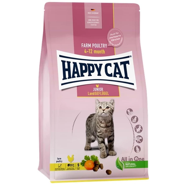Happy Cat Tavuklu Yavru Kedi Maması 10 Kg ürün görseli 1