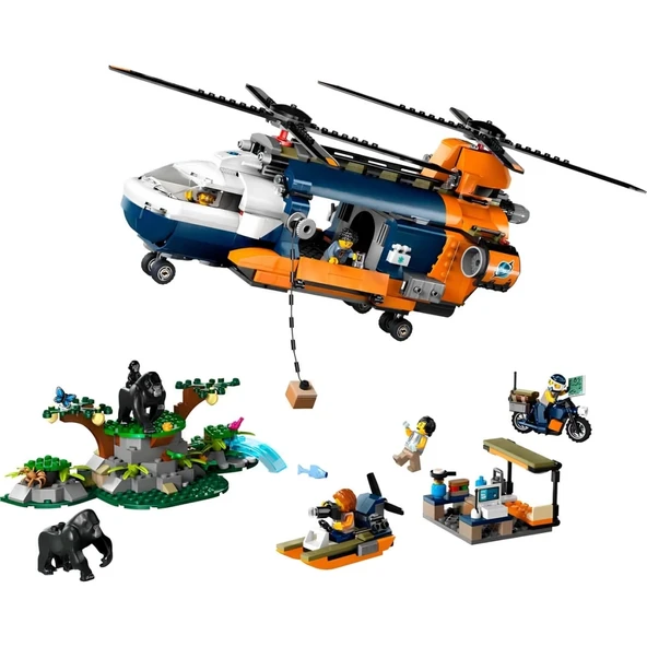 Nessiworld LEGO City Orman Kaşifinin Helikopteri Kamp Yerinde 60437 ürün görseli 1
