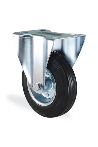 3307 Slp 100 Mm Sabit Tabla Lastik Teker ürün görseli 1