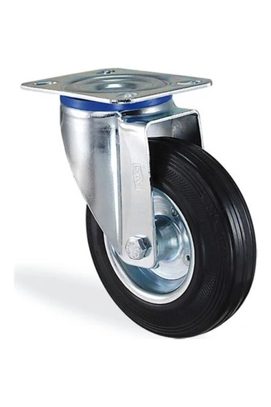 3302 Slp 125 Mm Döner Tabla Lastik Teker ürün görseli 1