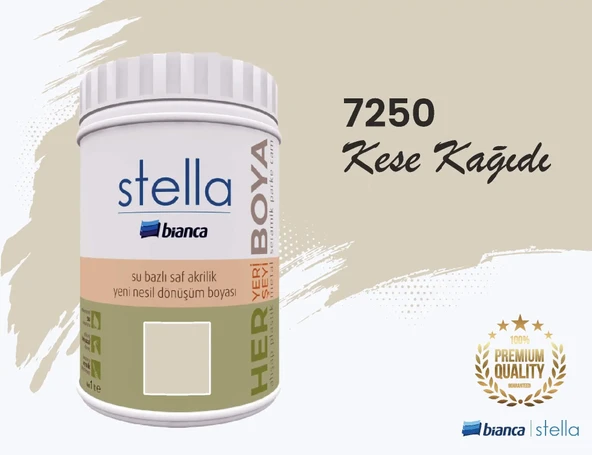BİANCA STELLA SU BAZLI SAF AKRİLİK BOYA 1 LİTRE KESEKAĞIDI ürün görseli 1