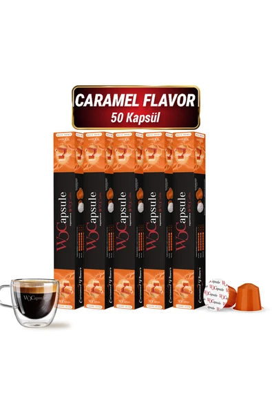 WOC COFFEE WOCapsule Caramel Nespresso Uyumlu Kapsül Kahve 50'li Avantaj Paketi ürün görseli 1