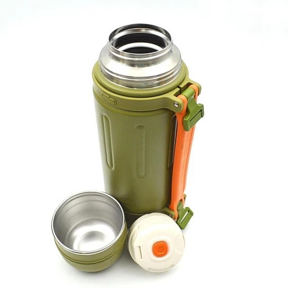 Shotay Çelik Termos Take Trip 1200Ml Yeşil - Resim 5