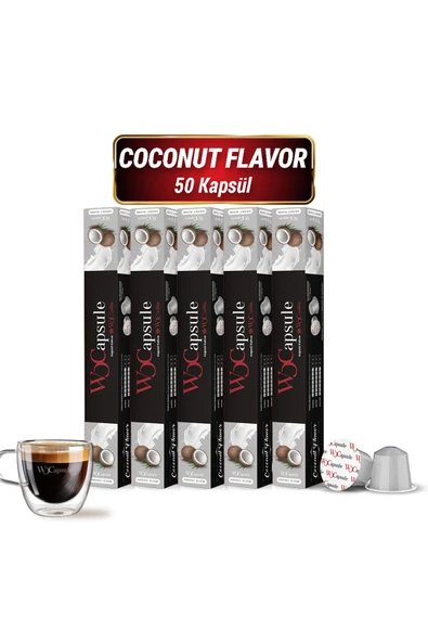WOC COFFEE WOCapsule Coconut Nespresso Uyumlu Kapsül Kahve 50'li Avantaj Paketi ürün görseli 1