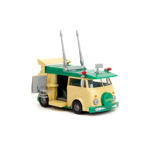 253282000 Jada Turtles Party Wagon 1:32 - Resim 3