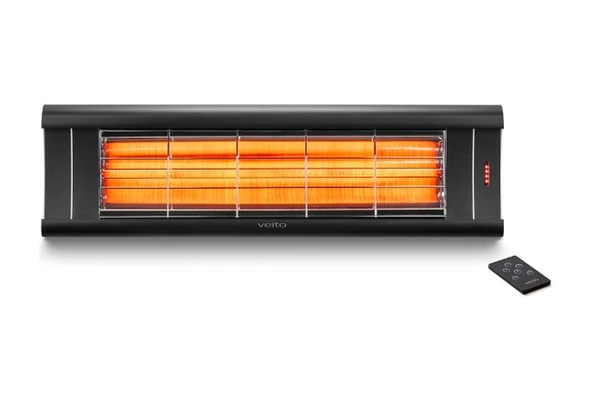 Veito Aero 2500 W Infrared Isıtıcı Siyah ürün görseli 1