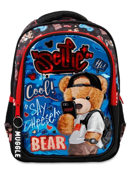 MUGGLE MU-3809 COOL BEAR ILKOKUL CANTASI ürün görseli 1