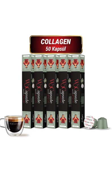 WOC COFFEE WOCapsule Kolajen Nespresso Uyumlu Kapsül Kahve 50'li Avantaj Paketi ürün görseli 1
