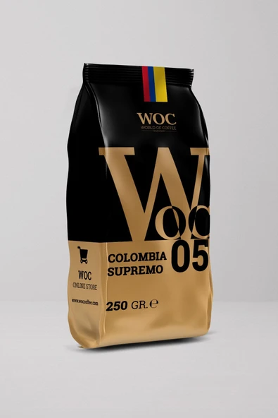 WOC COFFEE 250gr Colombia Supremo - Çekirdek ürün görseli 1