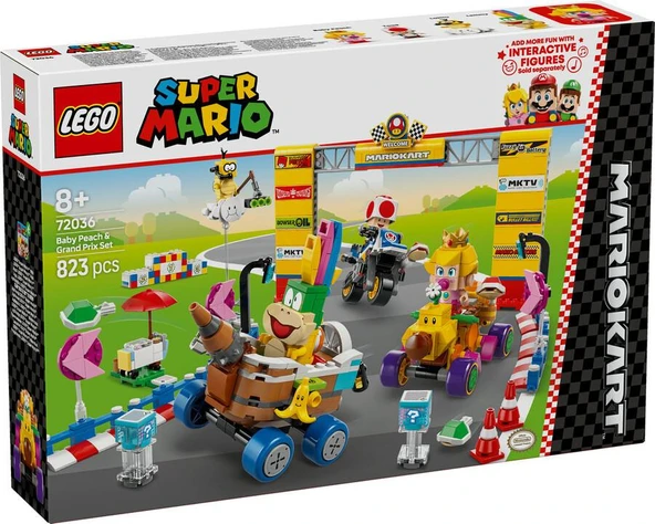 LEGO Super Mario 72036 Baby Peach and Grand Prix Set ürün görseli 1