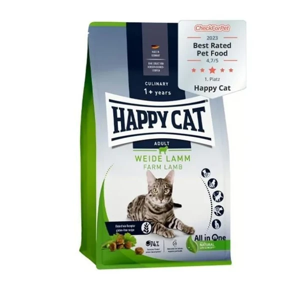 Happy Cat Kuzu Etli Yetişkin Kedi Maması 4 Kg ürün görseli 1