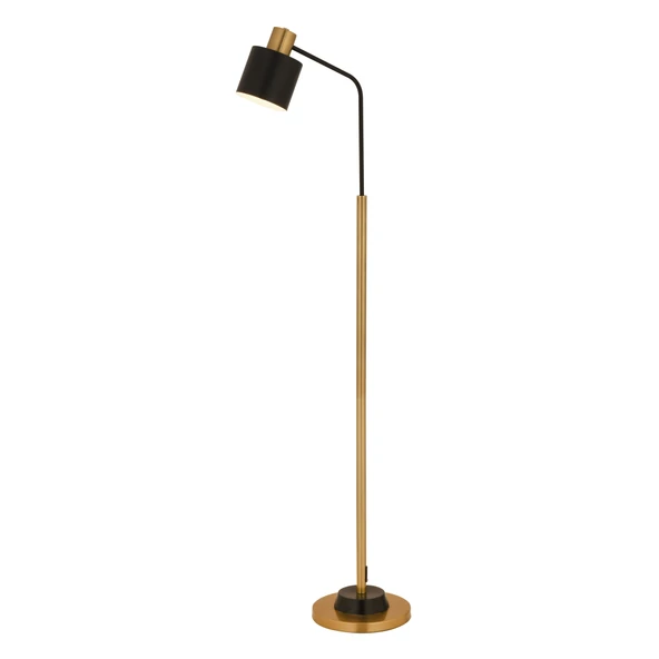 Gerodi Siyah Retro Başlıklı Modern Dekoratif Köşe Lambader ürün görseli 1