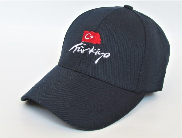 salarticaret Unisex Türkiye Nakışlı Lacivert Şapka ürün görseli 1