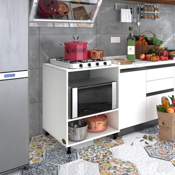Kenzlife ocak dolabı nermin byz 85X70X60 XLARGE hazır mutfak klasik setüstü ocak için sabit tabla ürün görseli 1