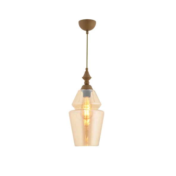Apliqa Leila Tekli Elegant Camlı Eskitme Modern Sarkıt Avize ürün görseli 1