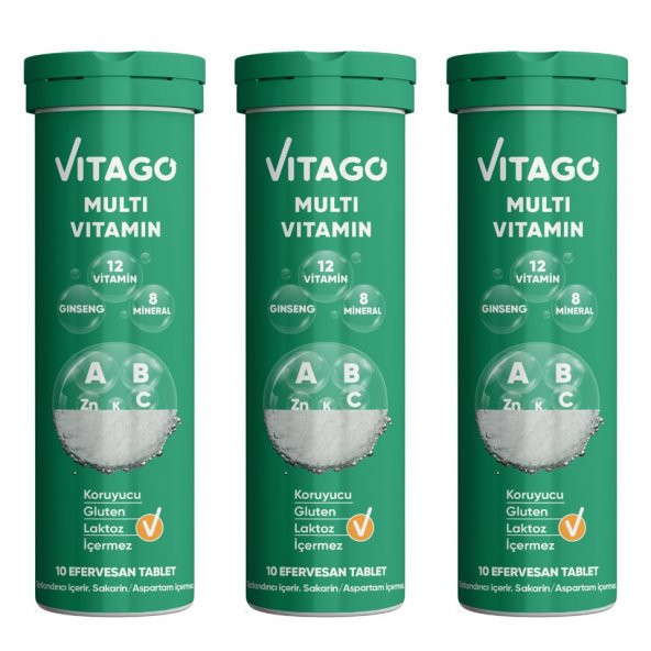 3lü Paket Vitago Multivitamin - Resim 5