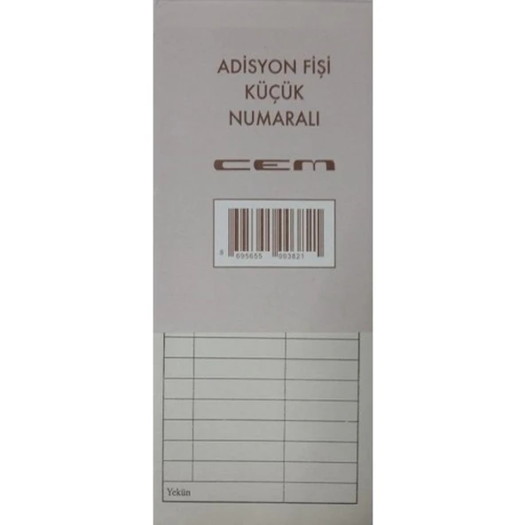 GURPAS ADISYON FISI KUCUK NUMARALI ürün görseli 1