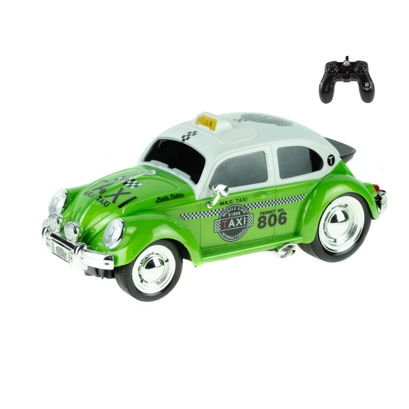 1:16 Ölçek Uzaktan Kumandalı Klasik Araba VosVos TaXi Işıklı ürün görseli 1