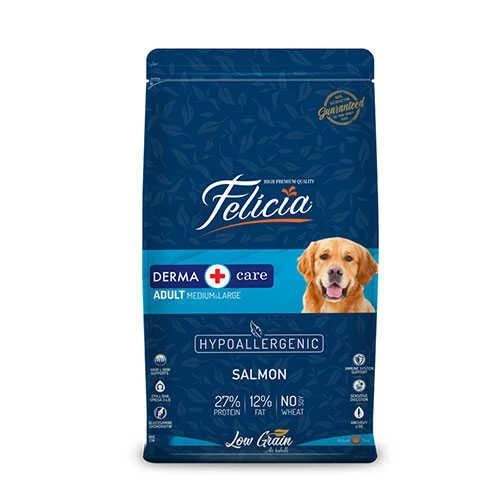 Felicia Hypoallergenic Medium Large Somonlu Düşük Tahıllı Yetişkin Köpek Maması 3 Kg ürün görseli 1