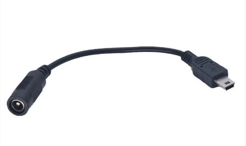 Mini usb - to -DC5.5 x 2.1mm Dişi  Erkek DC Güç Kablosu Adaptörü 15cm ürün görseli 1