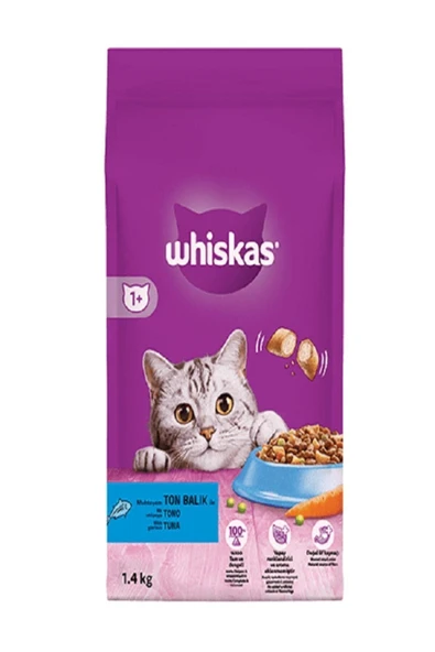 Whiskas Ton Balıklı Yetişkin Kedi Kuru Maması 1,4 Kg ürün görseli 1