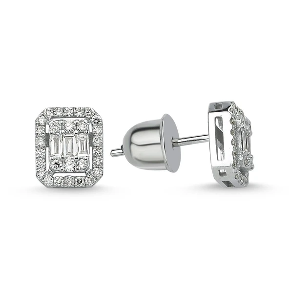 Harem Altın 0.69 Carat F Renk Pırlanta Küpe KPB10 ürün görseli 1
