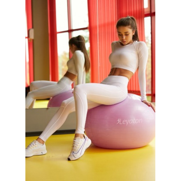75 cm Pilates Topu Büyük Boy Kalın Yoga Pilates Top -Pompalı ürün görseli 1
