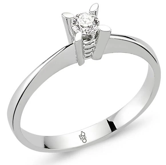 0.10 Ct Tektaş Pırlanta Yüzük RM101 ürün görseli 1
