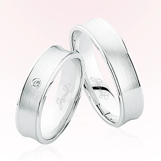 Harem Altın Beyaz Altın Alyans 5208 ürün görseli 1