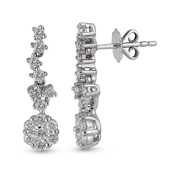 Harem Altın 0.69 Ct Coronet Pırlanta Küpe CORK4 ürün görseli 1