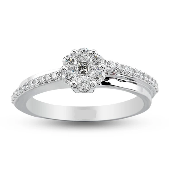 Harem Altın 0.43 Ct Coronet Pırlanta Yüzük CORY12 ürün görseli 1