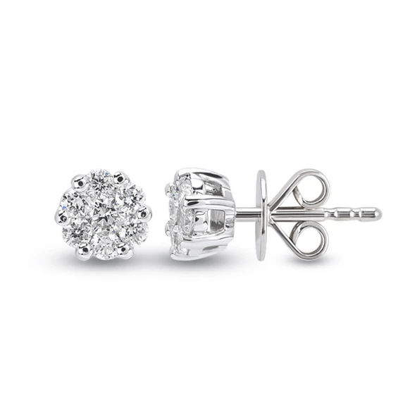 Harem Altın 0.44 Ct Coronet Pırlanta Küpe CORK2 ürün görseli 1