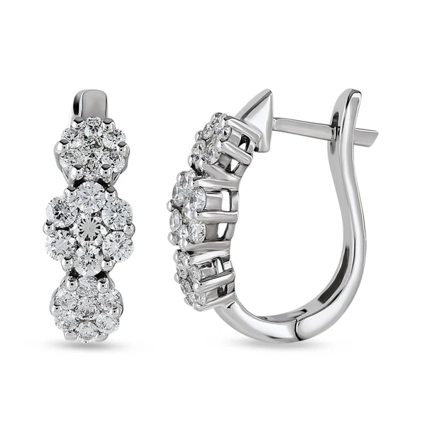 Harem Altın 0.77 Ct Coronet Pırlanta Küpe CORK9 ürün görseli 1
