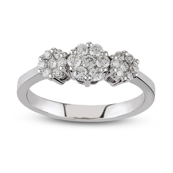Harem Altın 0.39 Ct Coronet Pırlanta Yüzük CORY18 ürün görseli 1