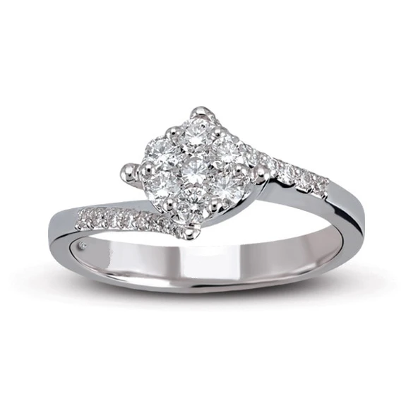 Harem Altın 0.42 Ct Coronet Pırlanta Yüzük CORY8 ürün görseli 1