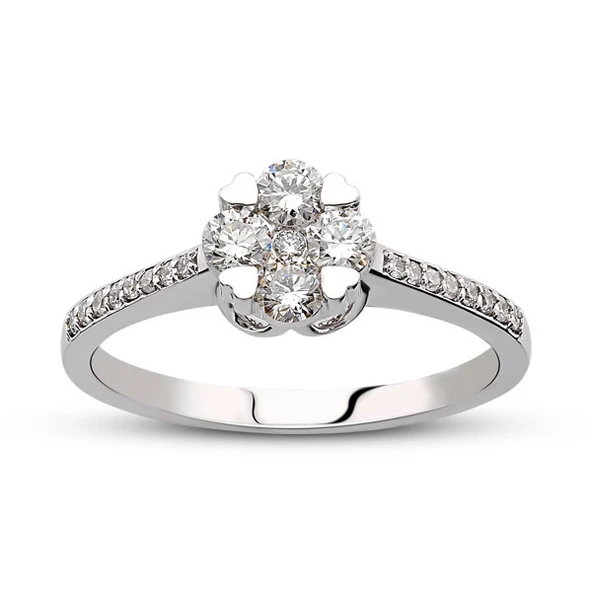 Harem Altın 0.41 Ct Coronet Pırlanta Yüzük CORY19 ürün görseli 1