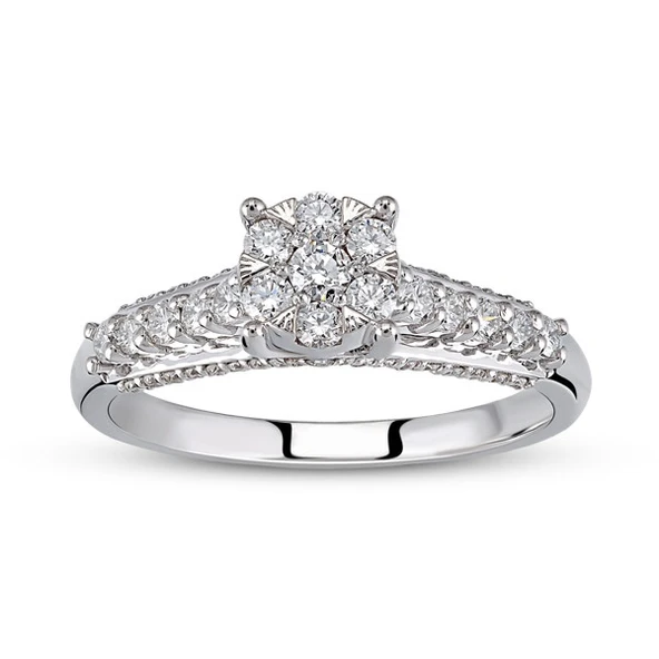 Harem Altın 0.53 Ct Coronet Pırlanta Yüzük CORY3 ürün görseli 1