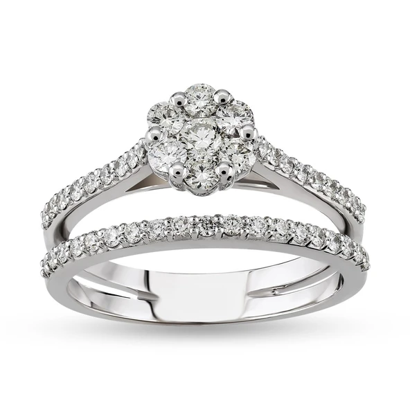 Harem Altın 0.62 Ct Coronet Pırlanta Yüzük CORY25 ürün görseli 1