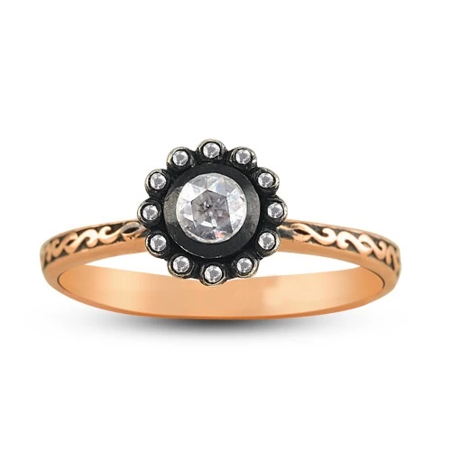 Harem Altın 0.11 Ct Elmas Yüzük EY5 ürün görseli 1