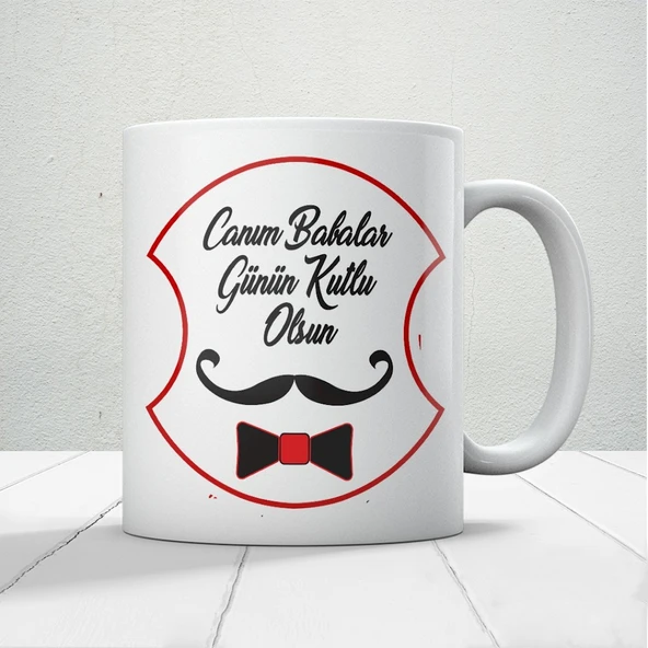 Canım Babalar Günün Kutlu Olsun Baskılı Babalar Günü Kupa Bardak Kahve Kupa ürün görseli 1