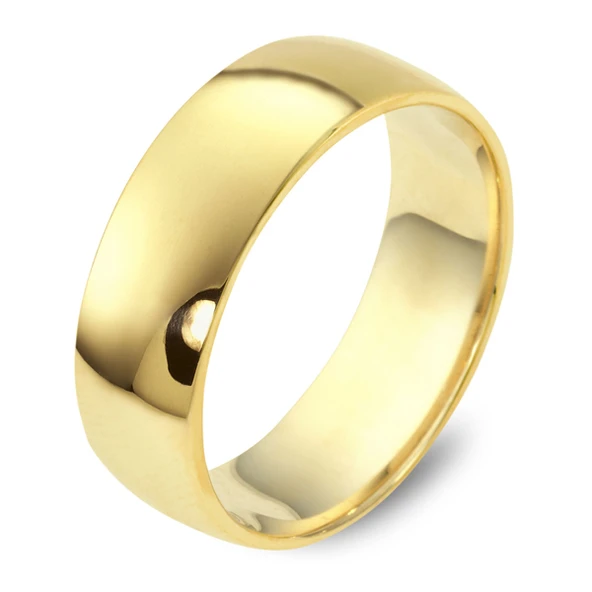 Harem Altın 7 mm Oval Klasik Alyans KLA19 ürün görseli 1