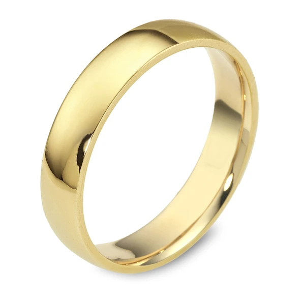 Harem Altın 4 mm Oval Klasik Alyans KLA13 ürün görseli 1