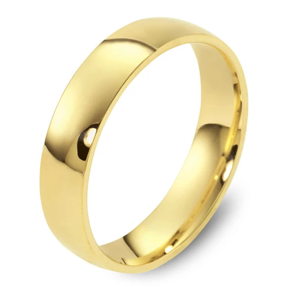 Harem Altın 5 mm Oval Klasik Alyans KLA15 ürün görseli 1